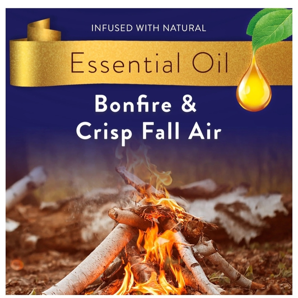 New Air Wick Scented Oil Refill, 5ct, Bonfire and Crisp Fall Air, Air Freshener - Picture 2 of 12